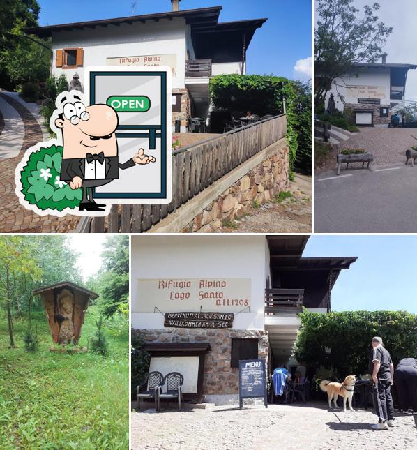 Goditi la vista dagli esterni di Albergo Rifugio Lago Santo