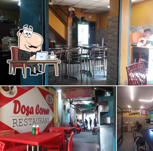 The interior of Dosa Corner