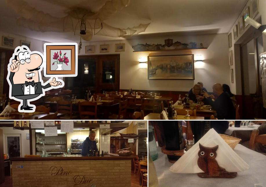 Tra le varie cose da Restaurant Da Pino 2 si possono trovare la interni e cibo