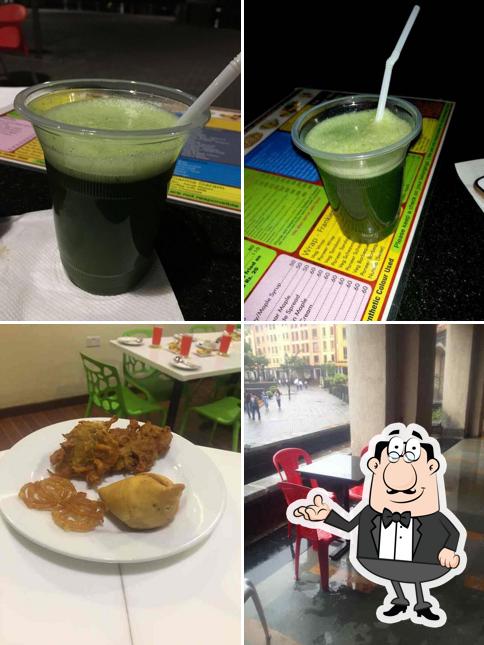 The image of interior and drink at Happy Sandwich ( Pizza Factory)