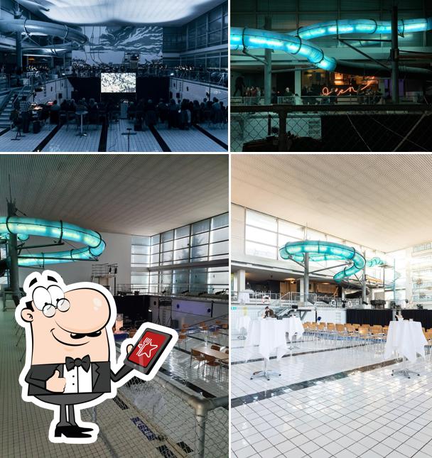 Puoi goderti l'aria fresca da seduto all'esterno di Netzwerk Neubad