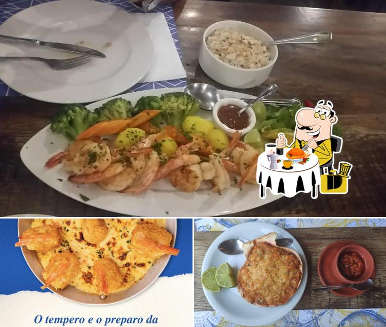 Comida em Iguarias Cozinha do Mar