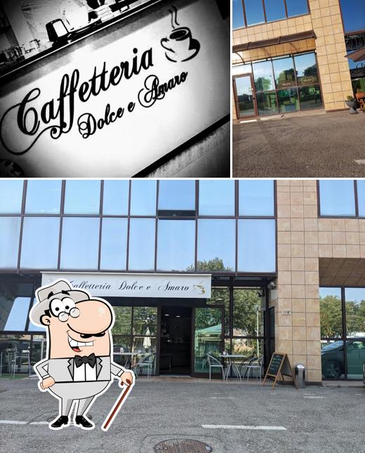 Gli esterni di Caffetteria dolce amaro