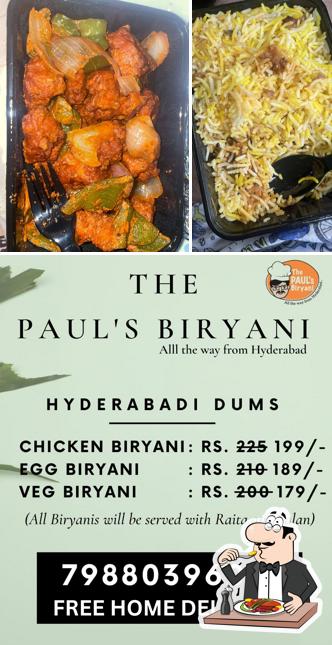 Food at The Paul's Biryani