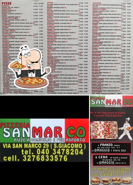 Prenditi una pizza a Pizzeria San Marco, Pizze A Domicilio E Per Asporto