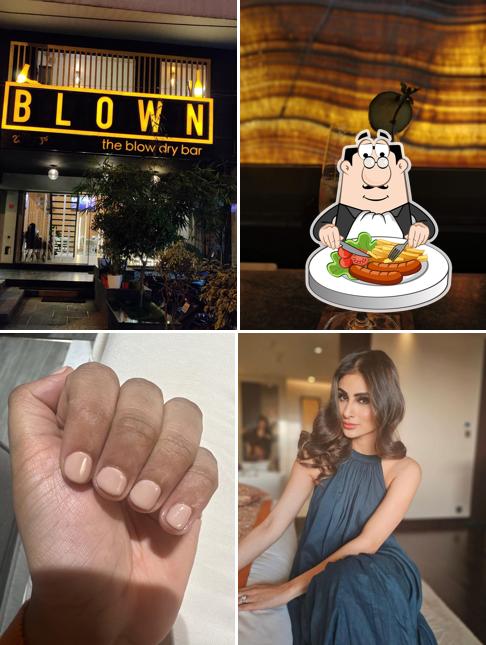 Food at Blown - Salon - Vittal Mallya Road
