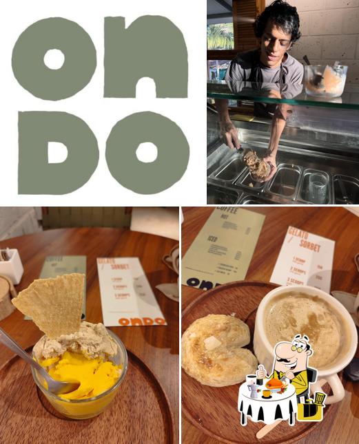 Food at ondo gelato + coffee ashvem