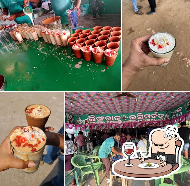 Food at Lingaraj lassi