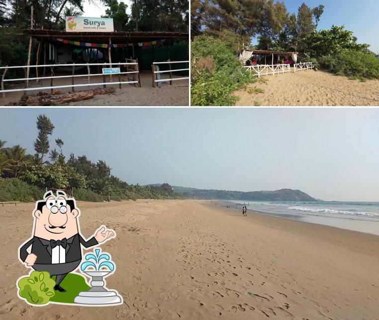 The exterior is an important feature of Surya Beach Cafe and Stay