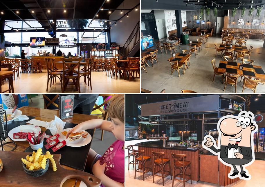Veja imagens do interior do Meet & Meat Steakhouse