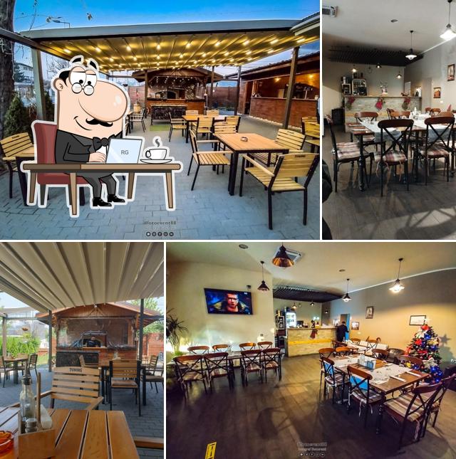 Installez-vous à l'une des tables de Restaurant Pipera