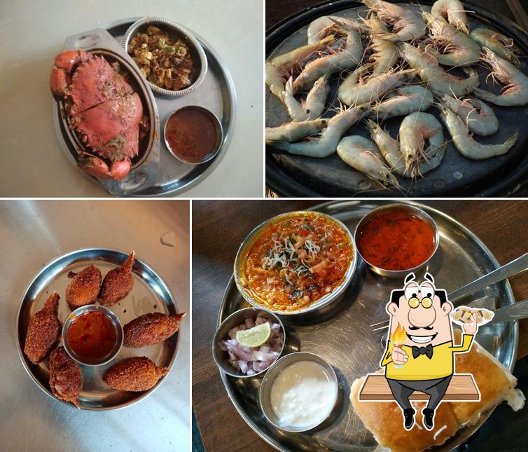 Order seafood at Shraddhashree Non Veg Restaurant, Anjarle Beach, Dapoli
