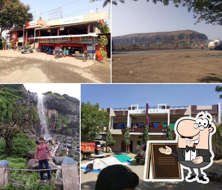 The exterior of Lucky dhaba and restaurant