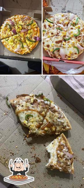 At New Pizza Khalo, you can try pizza