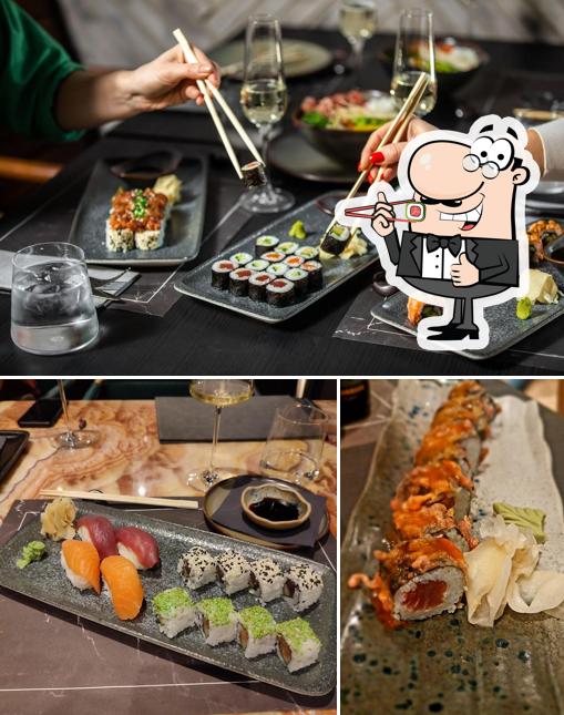 Scegli le varie opzioni di sushi