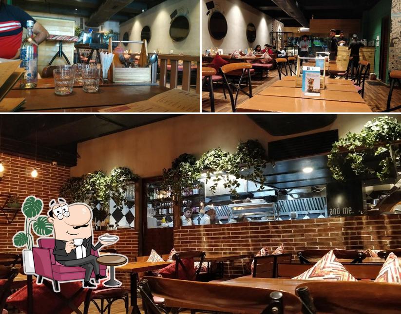 The interior of The Café