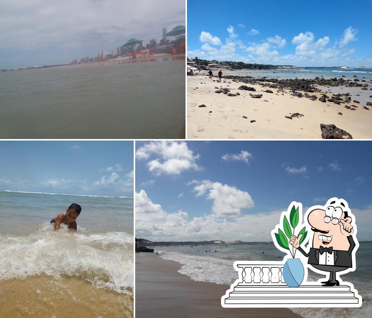 Enjoy the view at the outside area of Barraca da Neide