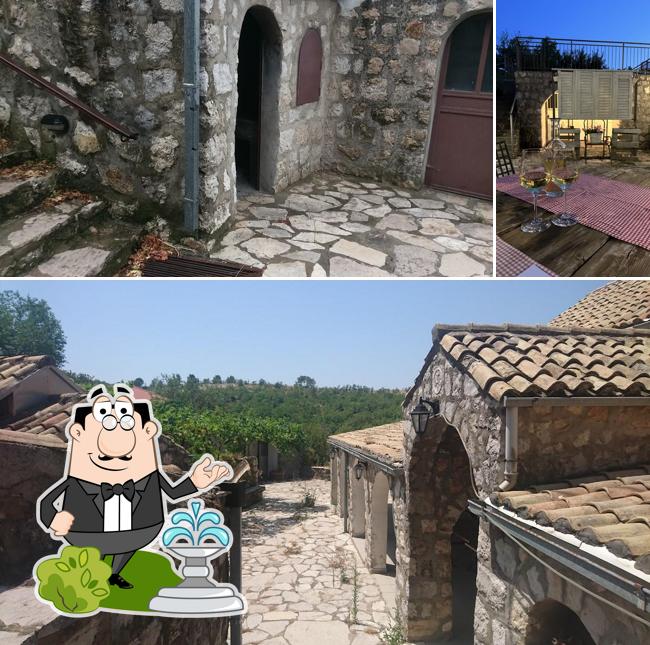 Tra le varie cose da Konoba Konavoski Komin si possono trovare la esterno e bevanda