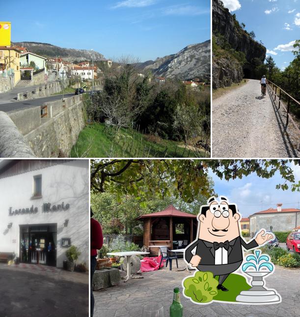 Curiosa tra la parte esterna di Ristorante Locanda Mario