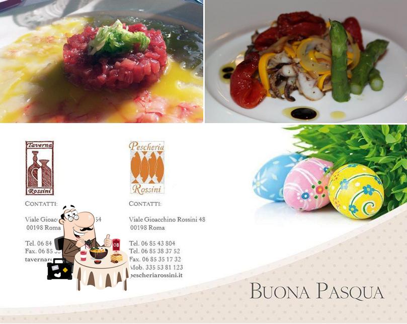 Cibo al Pescheria Rossini