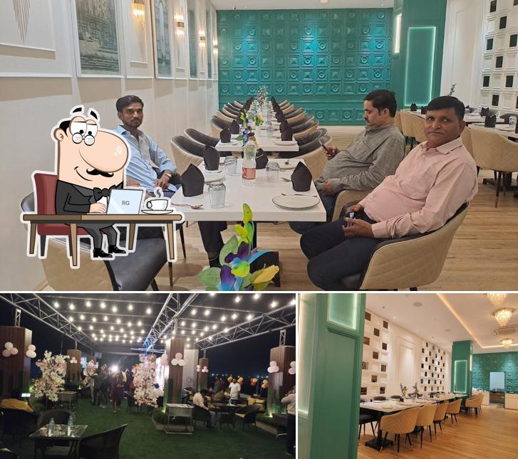 Take a seat at one of the tables at OJAS HOTEL & RESORT