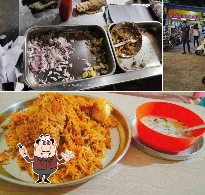 The picture of food and exterior at Khana Khazana