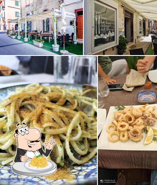 Spaghetti alla carbonara al Le delizie del borgo Osteria Ristorante