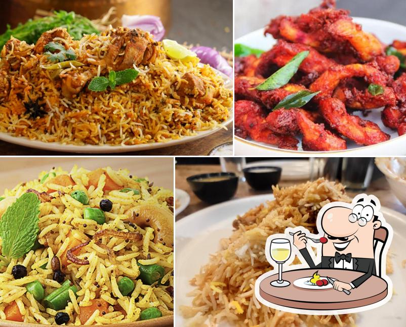 Food at RAGHU's Hyderabad Dum Biryani