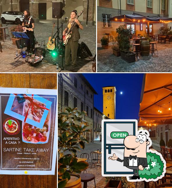 Gli esterni di Sartine Enoteca e Vineria