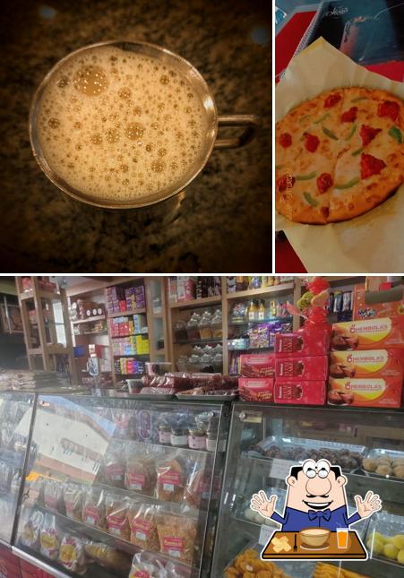 Food at Chembola's cafeteria & bakery
