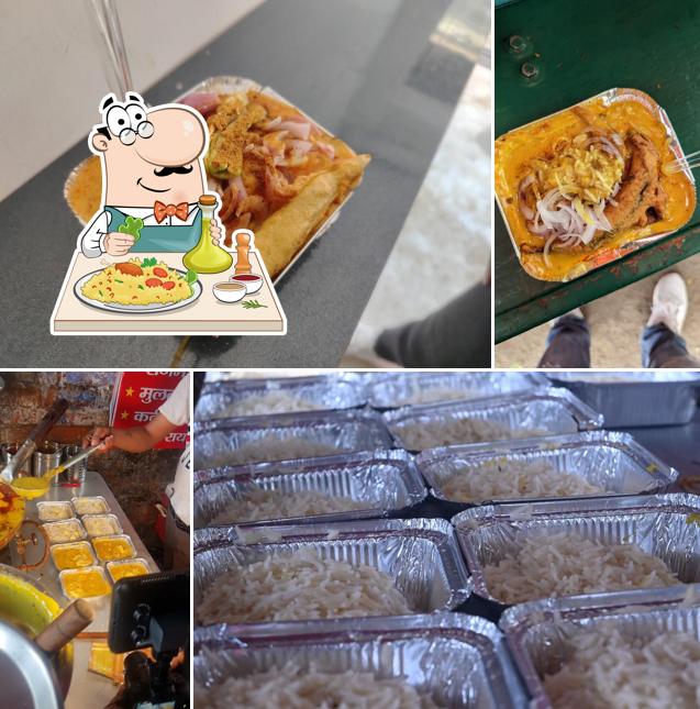 Meals at Ravi Kashyap Kadi Chawal Chole Chawal