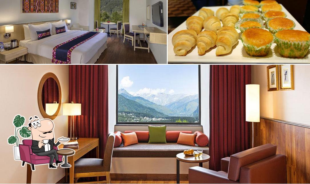 Among various things one can find interior and food at Sterling Manali