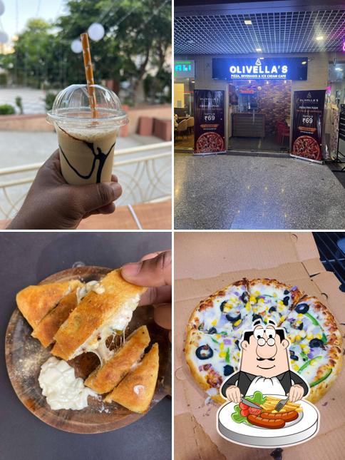 Food at Olivellas Cafe