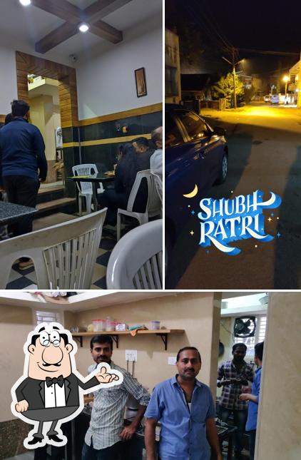 Take a seat at one of the tables at Arun Chats