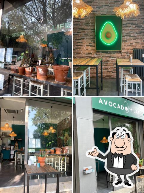 Gli interni di Avocado Milano