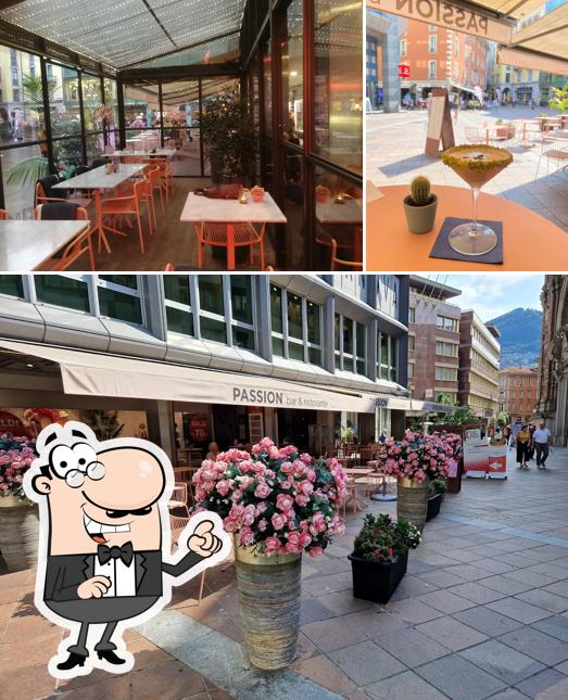 Questa è la immagine che raffigura la interni e cibo di Passion Bar & Ristorante