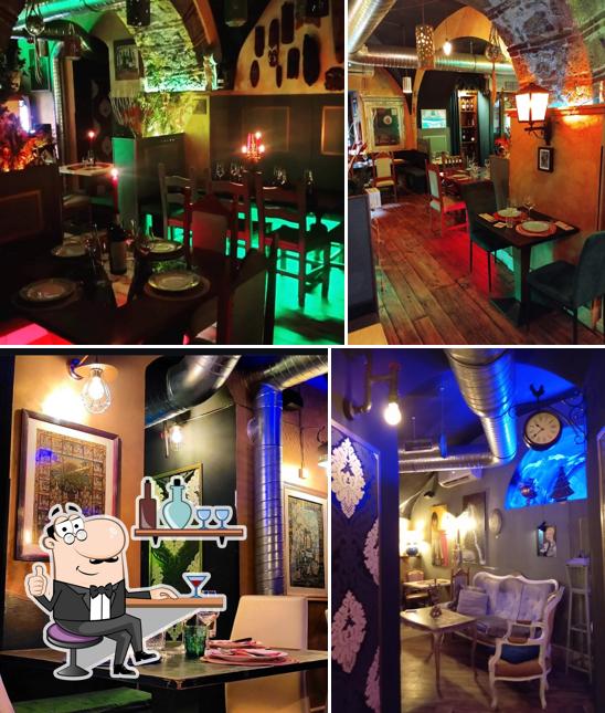 Gli interni di Al Decanter Bistrot