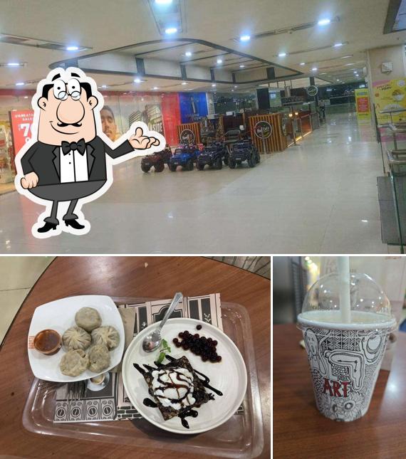 This is the image displaying interior and exterior at Barista Coffee