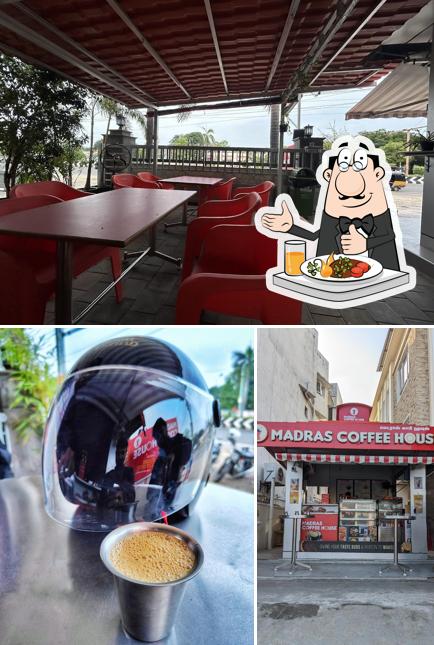 Take a look at the image displaying food and interior at Madras Coffee House