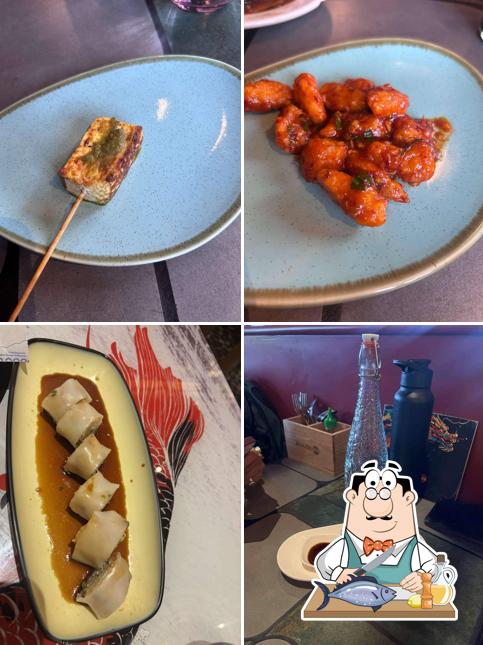 Grilled salmon at BIZARRE ASIA