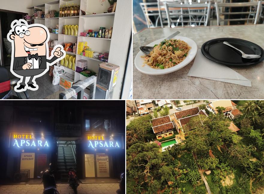 The picture of Hotel Apsara’s exterior and interior