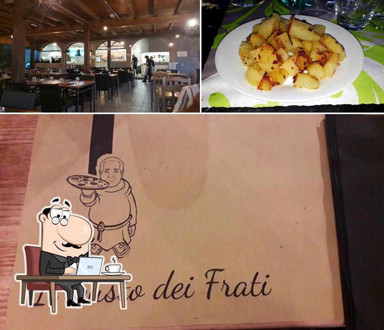 La interni e cibo del ristorante