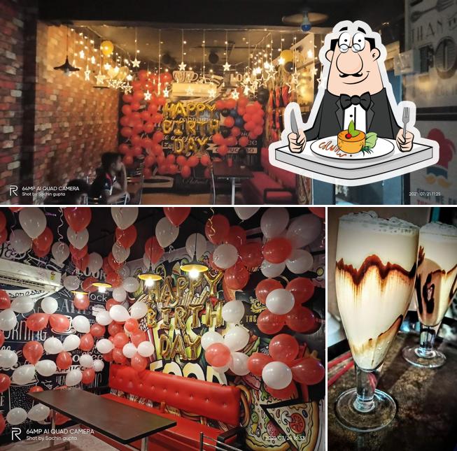 The image of The hideout cafe’s food and interior