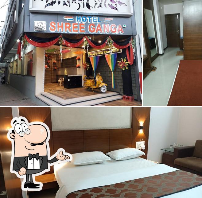 The interior of Hotel Shree Ganga