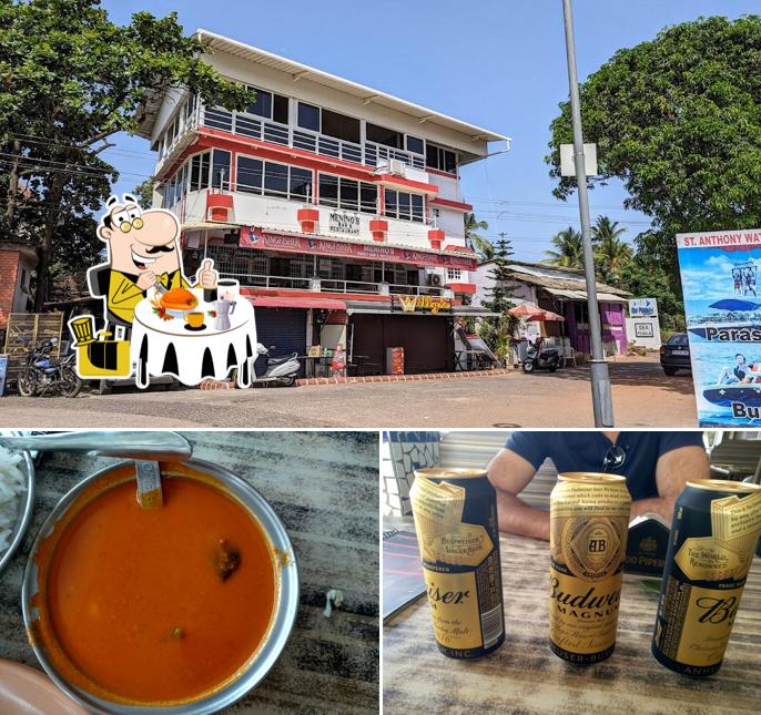 The image of food and exterior at Meninos Sea View Restaurant & Bar