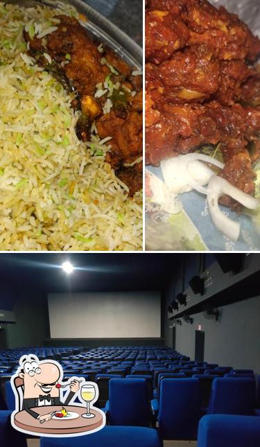 The image of Chand biryani center’s food and interior