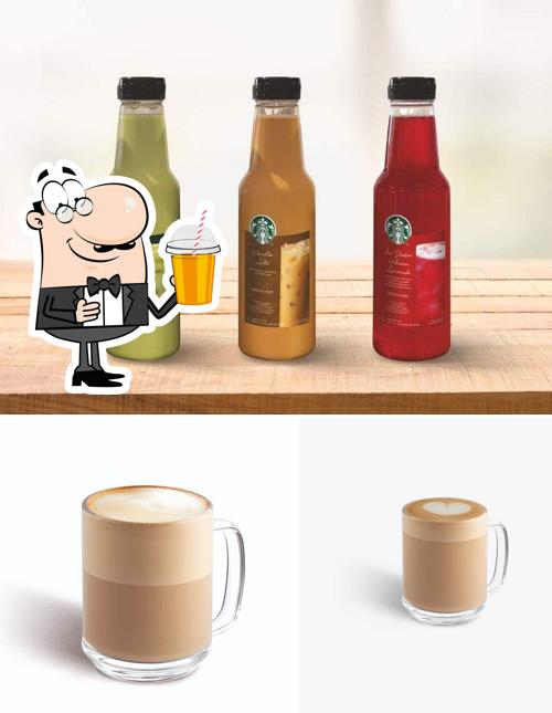 Enjoy a drink at Starbucks