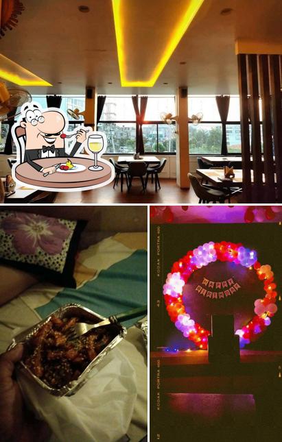 Among various things one can find food and interior at Hills city cafe & Restaurant