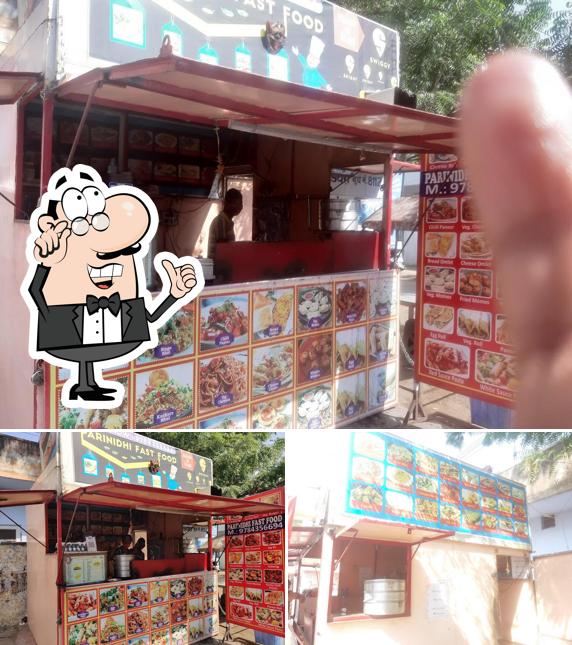 The interior of Parinidhi Fast Food