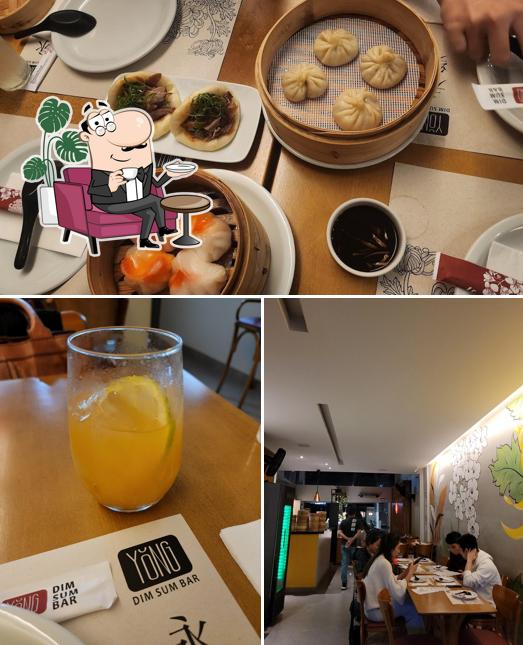 A foto do Yǒng Dim Sum Bar’s interior e comida
